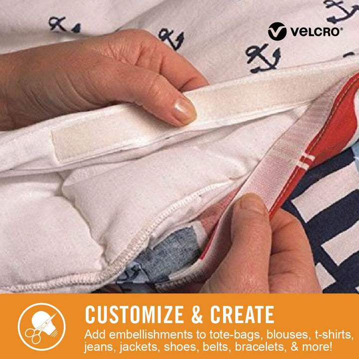 VELCRO® Fastener Sticky Back Strip - Black 3/4in