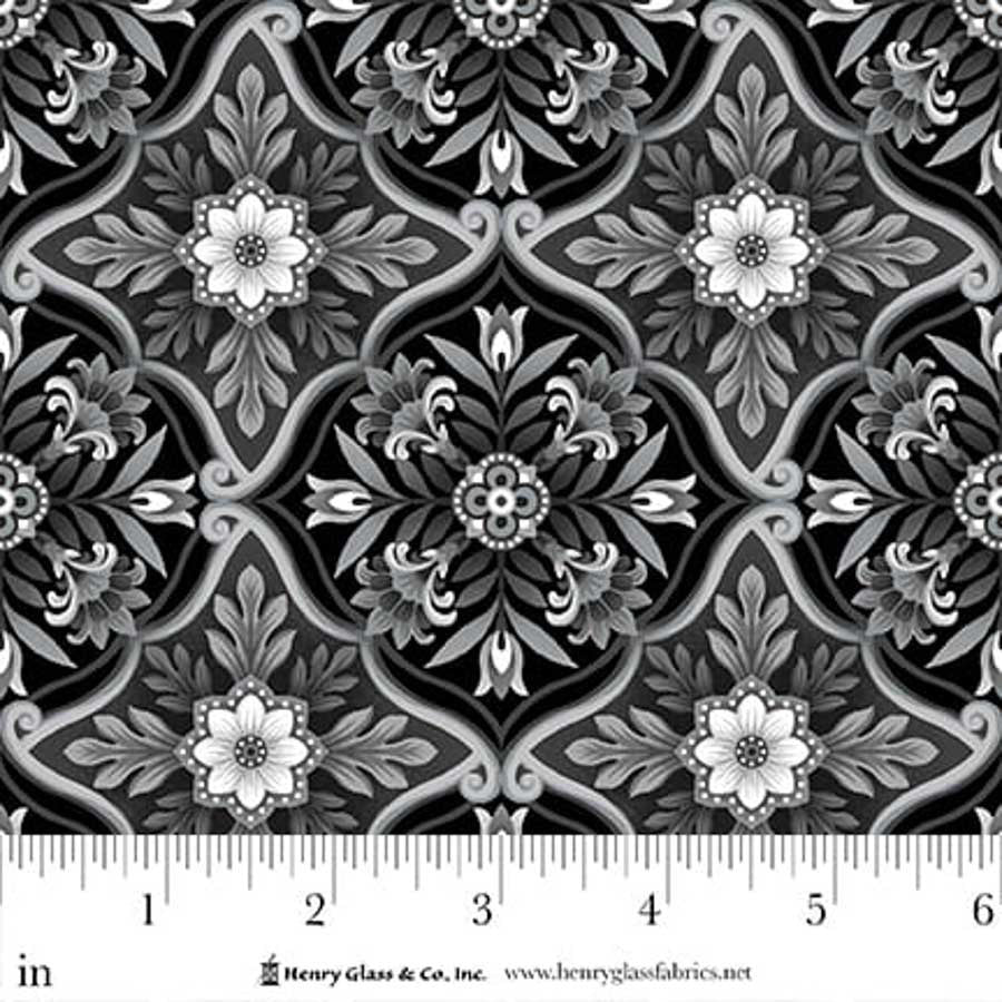 Scarlet's Treasure - Foulard Tiles, Black - 3642-99