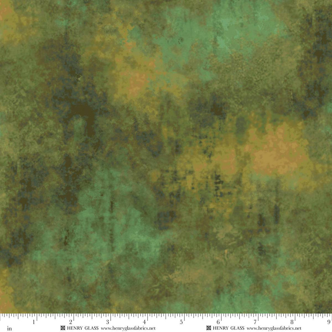 Oak and Berries - Grungy Texture, Green - 3649-66