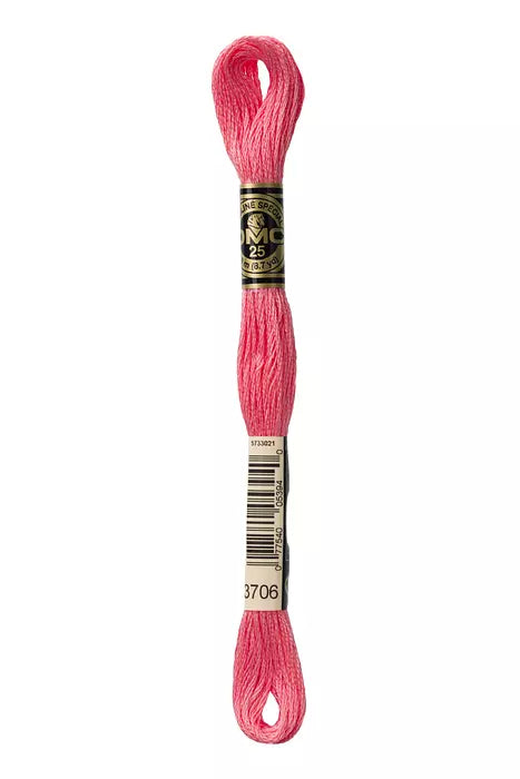 DMC 6 Strand Embroidery Floss - 3706 Flamingo