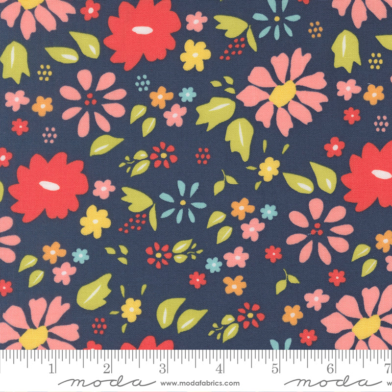 Delightfully Yours - Wildflower, Navy - 37700-19