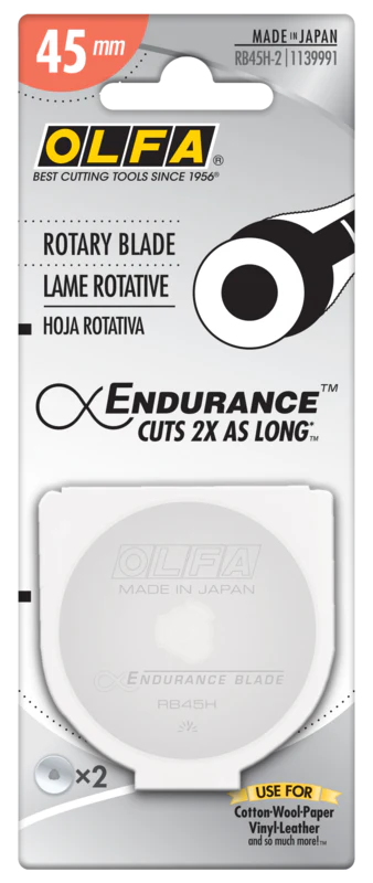 Olfa Replacement Blade - Endurance Blade 45mm - pack of 2