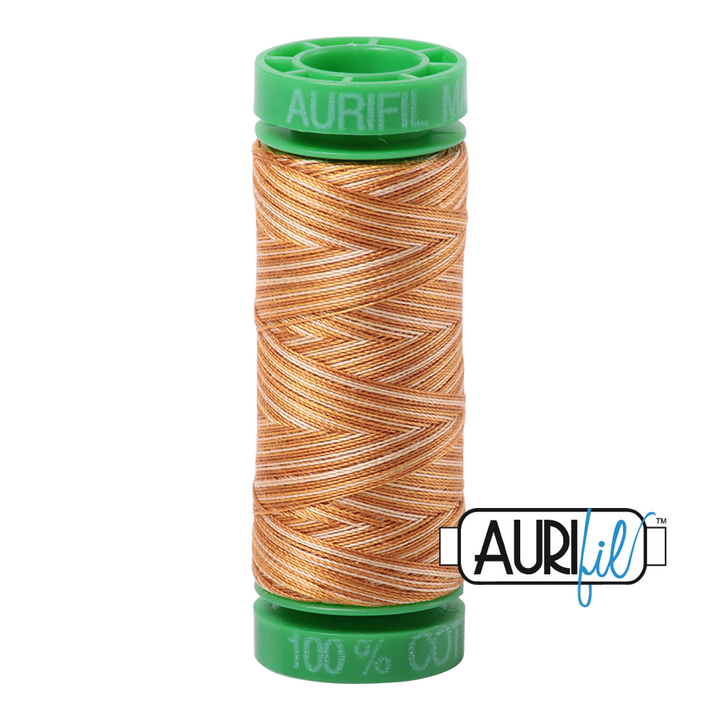 #4150 Creme Brulee Variegated Aurifil Cotton Thread