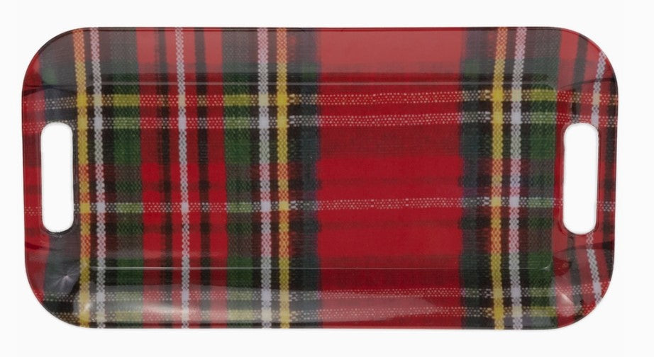 Melamine Tray - Classic Red and Green Check