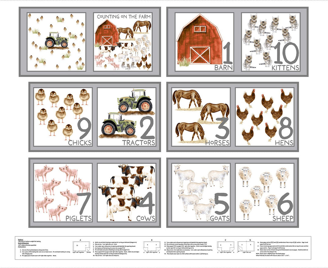 Panel 466 - Little Seedlings Farm - Animal Counting Book