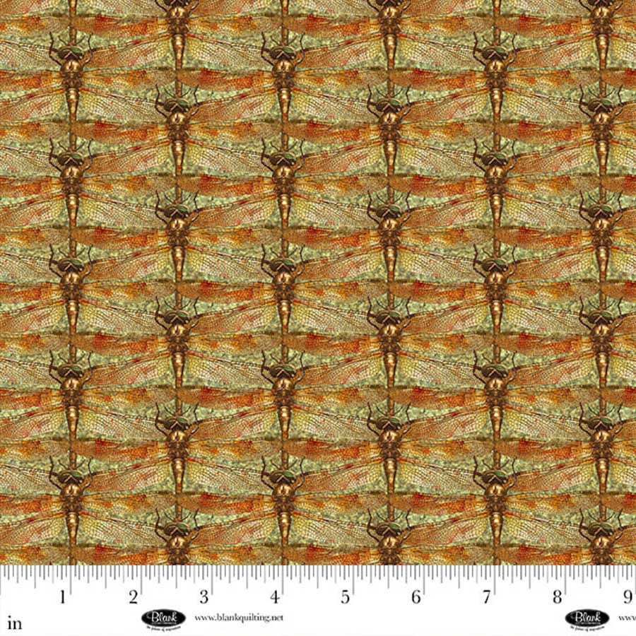 Enchanted Canopy - Dragonflies, Amber - 4612-30