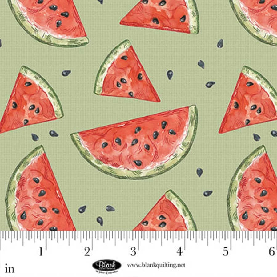 Vintage Summer - Watermelon, Sage - 4639-60
