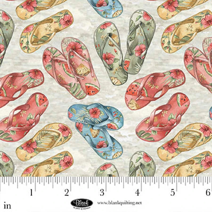 Vintage Summer - Flip Flops, Sand - 4641-30