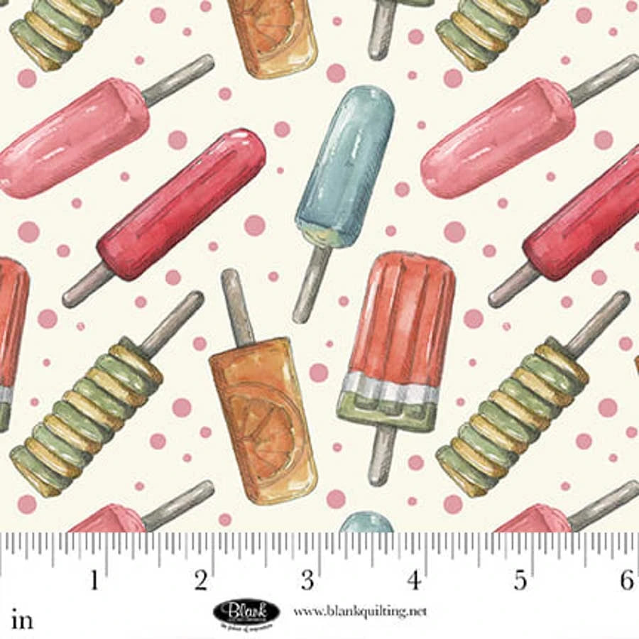 Vintage Summer - Popsicles, Ivory - 4642-41