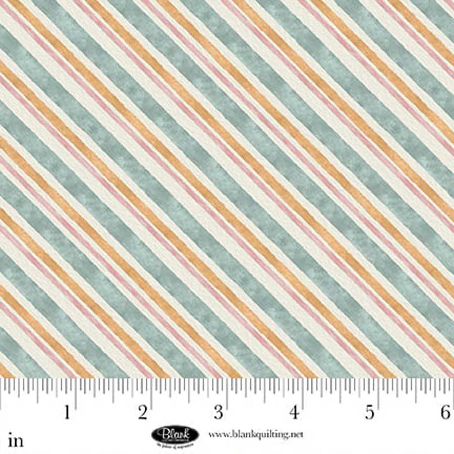 Vintage Summer - Bias Stripe, Slate - 4644-70