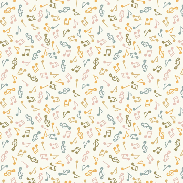 Nursery Rhyme Time - Musical Notes, Ivory - 4835-41
