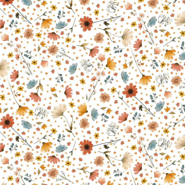 Nursery Rhyme Time - Ditsy Flowers, Ivory - 4843-41