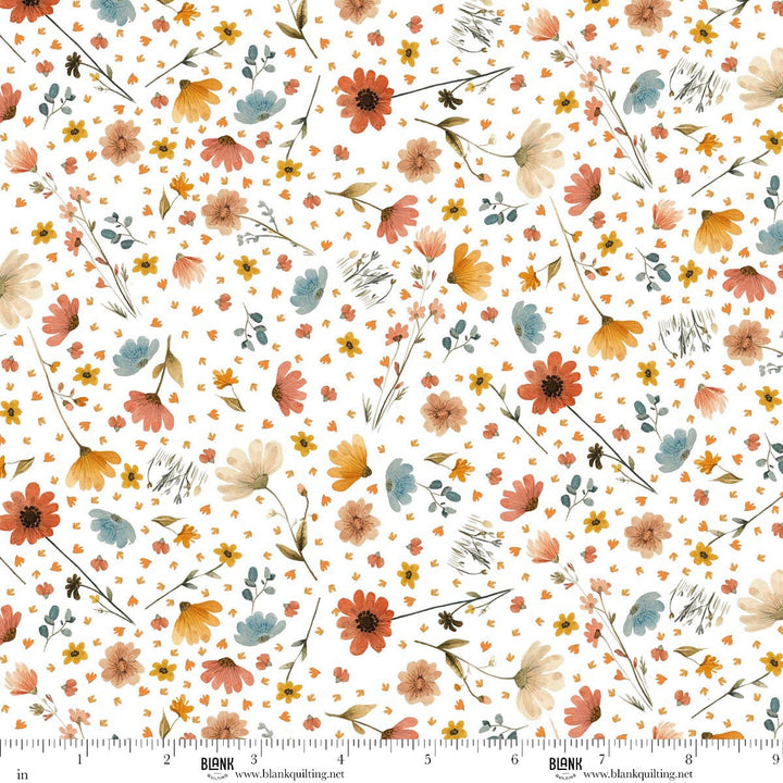 Nursery Rhyme Time - Ditsy Flowers, Ivory - 4843-41