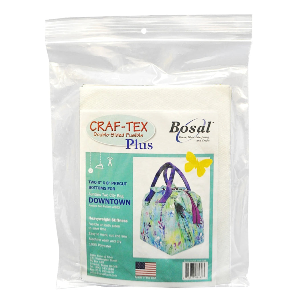 Downtown Bag 6in x 8in Precut Fusible Bottoms - 2pk