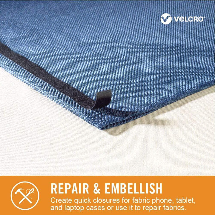 VELCRO® Fastener Sticky Back Strip - Black 3/4in