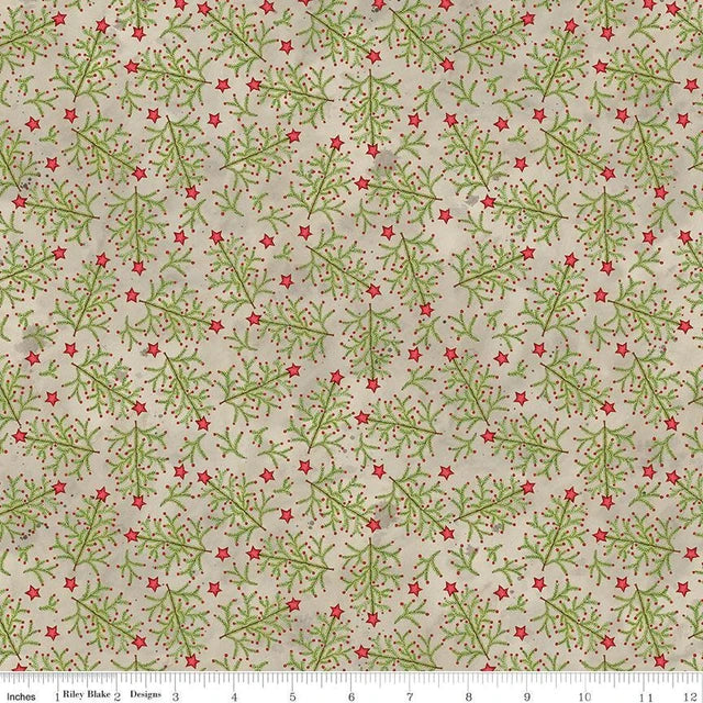 Northern Christmas - Christmas Sprigs, Neutral - C17832-NEUTRAL