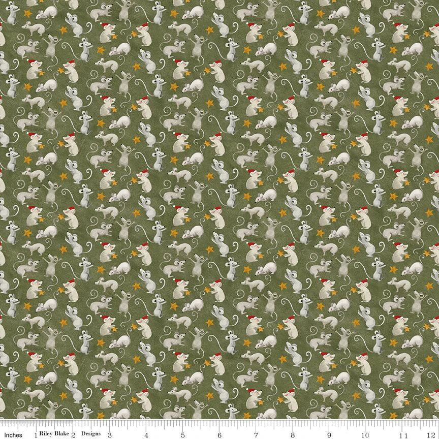 Northern Christmas - Mice, Green - C17833-GREEN