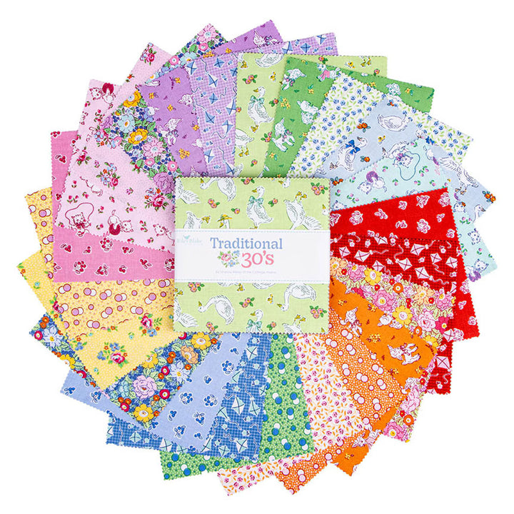 Riley Blake Designs 5" Stacker - Traditional 30's - 42 5" squares