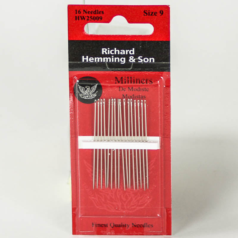 Hemming Milliners Needles size 9 - #HW25009