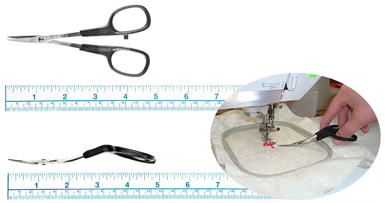Kai N5130DC - 5-inch Double Curve Embroidery Scissors