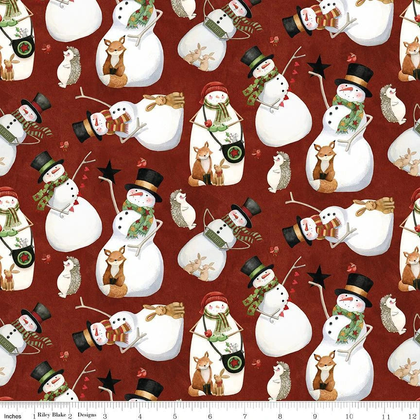 Northern Christmas - Snowman Toss, Red - C17831-RED