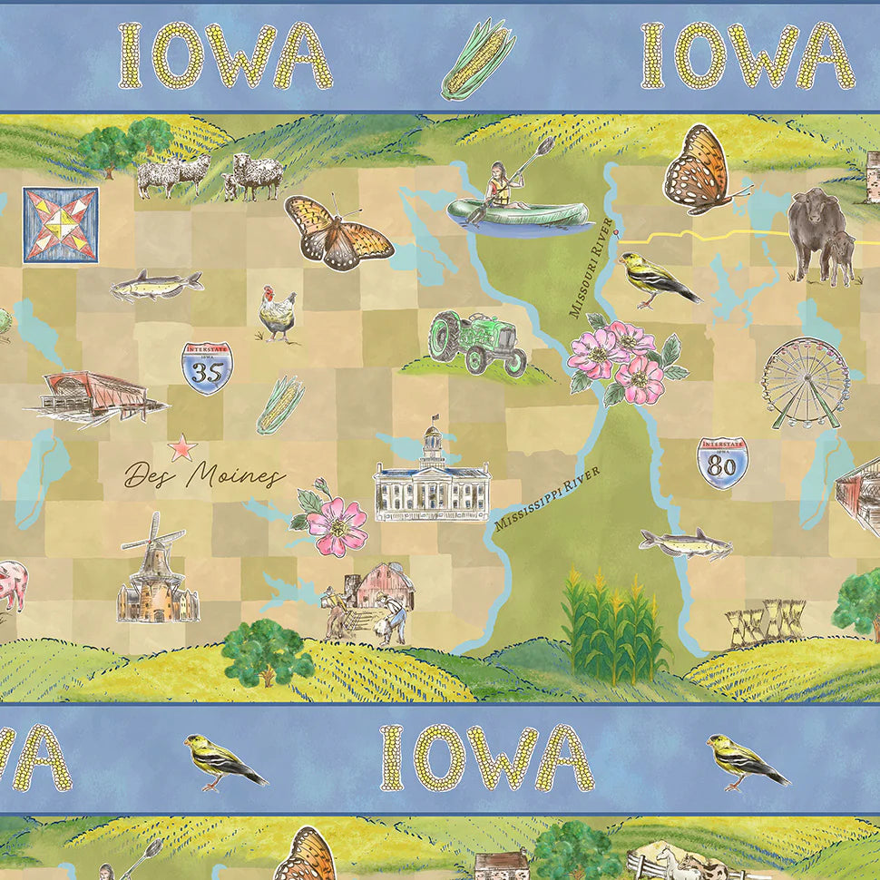 2026 All Iowa Shop Hop - Iowa's Landscape, Multi - 55311D-1