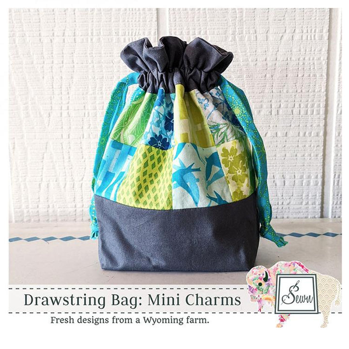 Drawstring Bag - Mini Charm Pattern