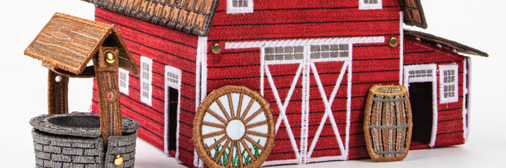 Kit 1244 - Homestead: Vol. 1 Prairie Barn - Machine Embroidery