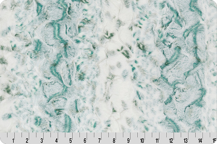 Luxe Cuddle - Snowy Owl, Mallard - 2yd cut