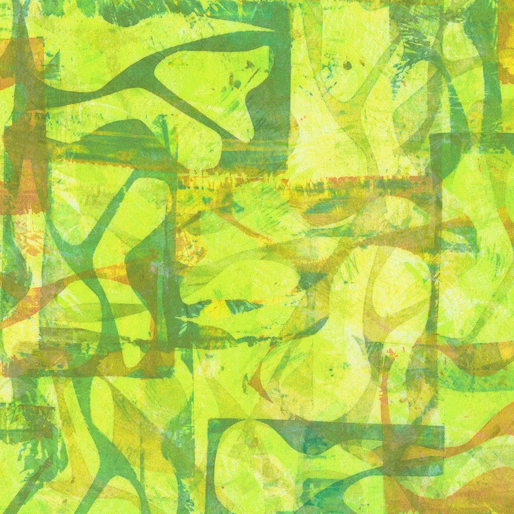 Industrial Imprints - Layered Shapes, Lime - ANJD-22863-50 - Wishwell