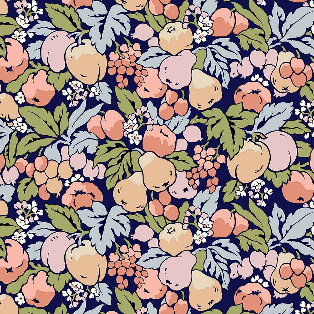 Liberty Tree of LIfe - Orchard Harvest, Woodland Pastels - 01667374B - Liberty Fabrics