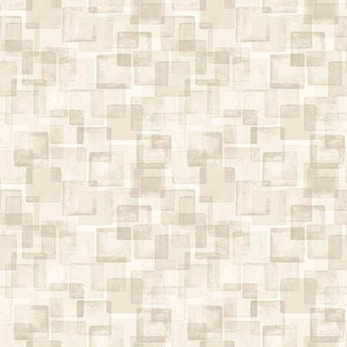 Purely Neutral - Textured Squares, Ivory - 3514-41