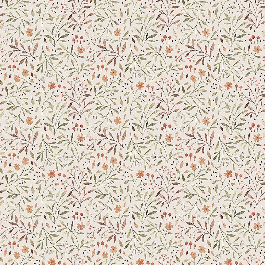 Count On Me -  Flowers, Taupe - DNS3313