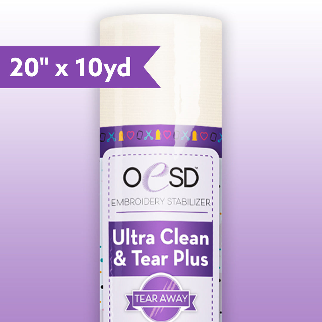 Ultra Clean & Tear Plus - Tear Away Stabilizer - 20" x 10yds