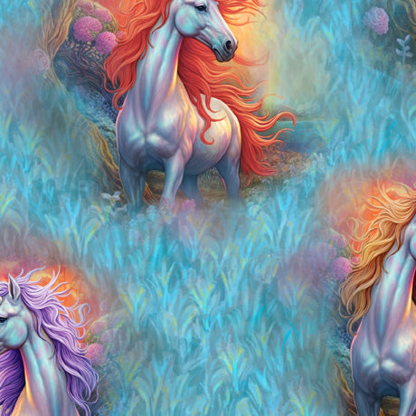 Mystical Unicorn - Vignettes, Blue - 30611-B
