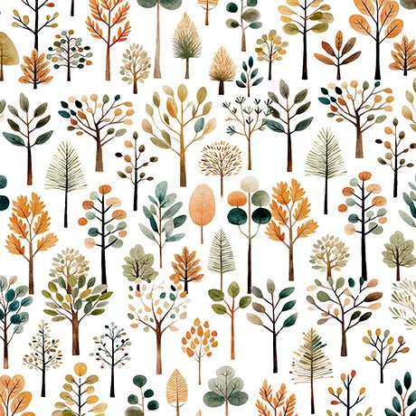 Bigfoot - Trees, White - 30996-Z