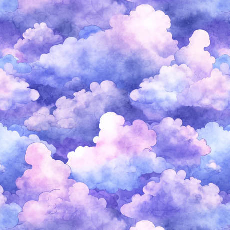 Lil' Wizards - Clouds, Lavendar - 30553-L