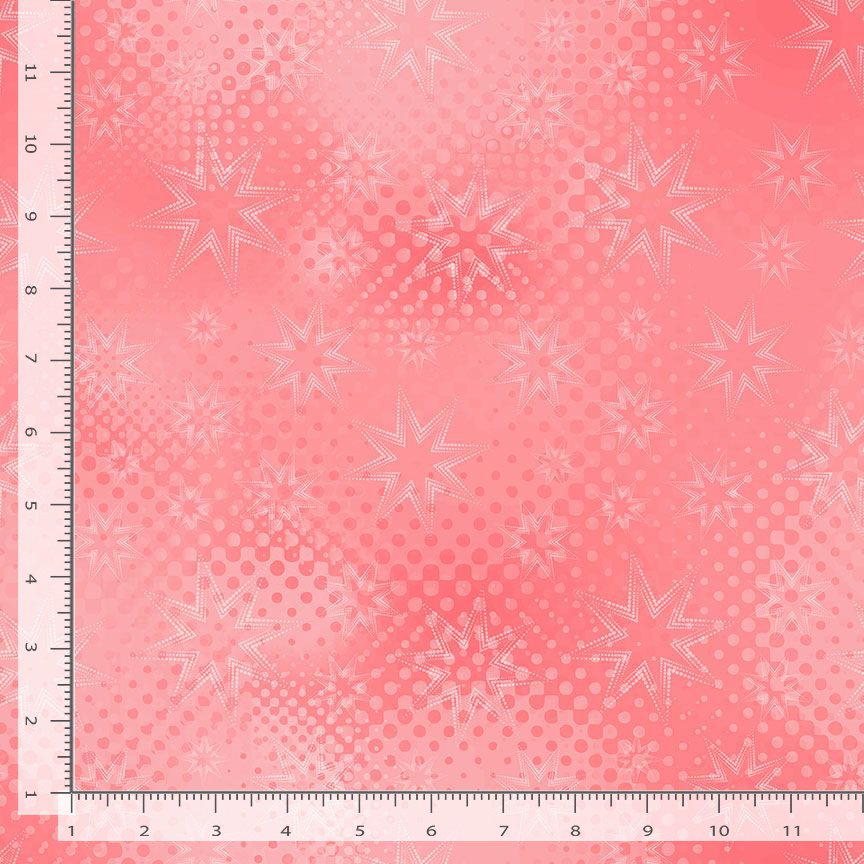 Colorstock - Dot Dot Stars, Geranium - JN-C2969 GERANIUM
