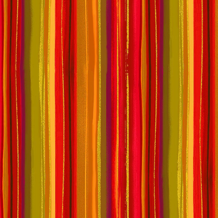 Fall is in the Air - Metallic Stripes, Harvest - STRIPE-CM2804