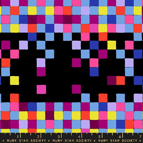 Glow Garden - Pixel Squares, Black - RS2117-19