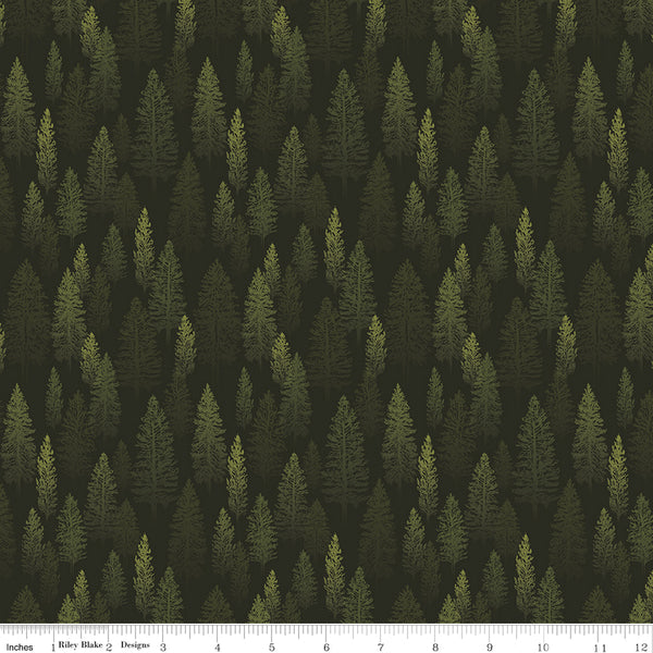 Pine Grove - Trees, Green - C15932-GREEN