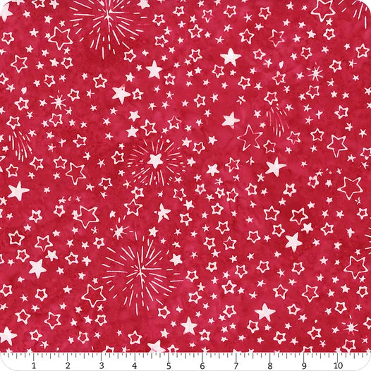 Let Freedom Reign - Stars, Cherry - BT23197-211 - Expressions Batiks