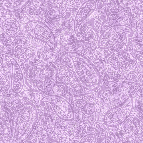 Wide Back - Paisley Jane 108" - Paisley, Lilac - 3849-50
