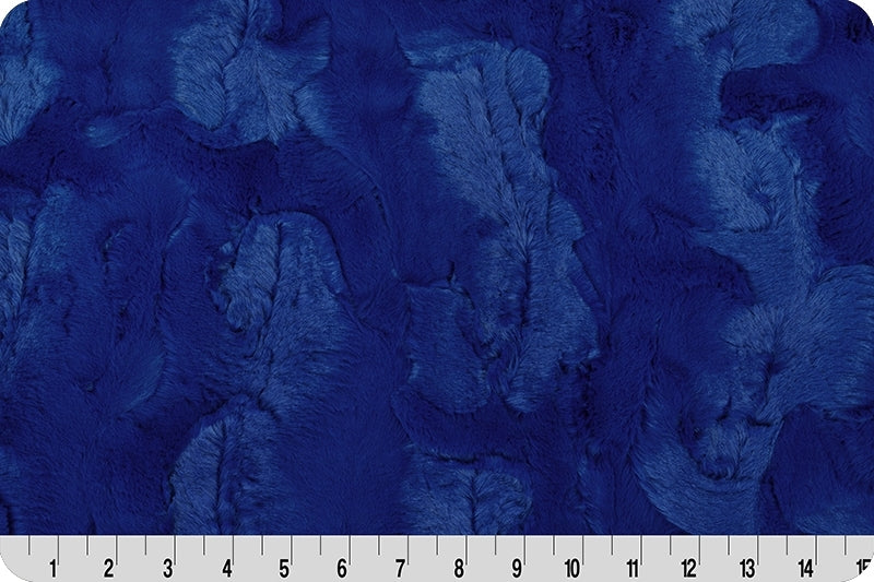 Luxe Cuddle - Hide, Royal - 2yd cut