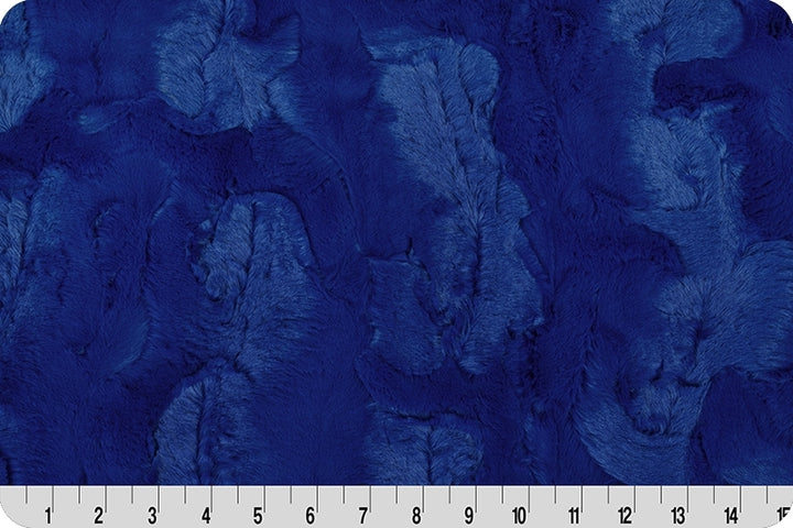 Luxe Cuddle - Hide, Royal - 2yd cut