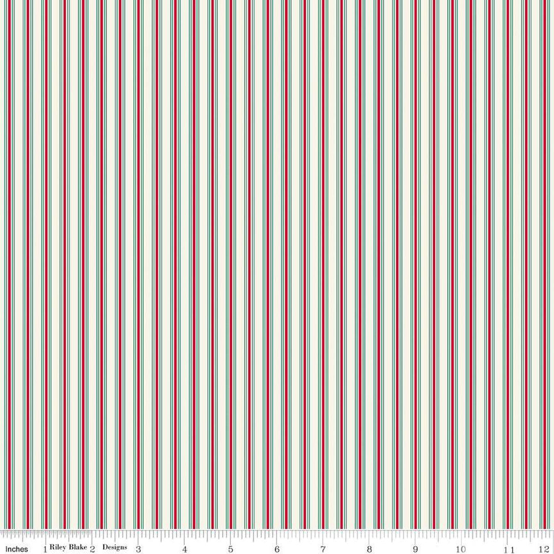 Merry Little Christmas - Stripes, Cream - C14847-CREAM