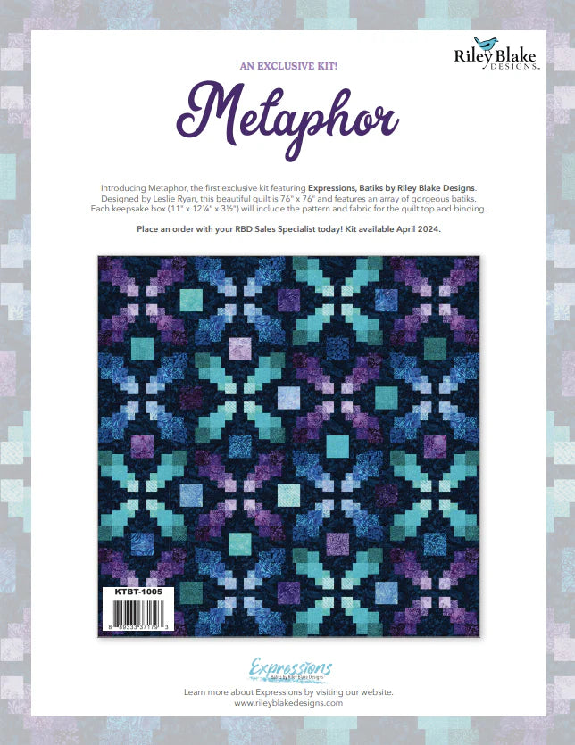 Kit 1202 -  Metaphor Quilt Kit using Expression Batiks