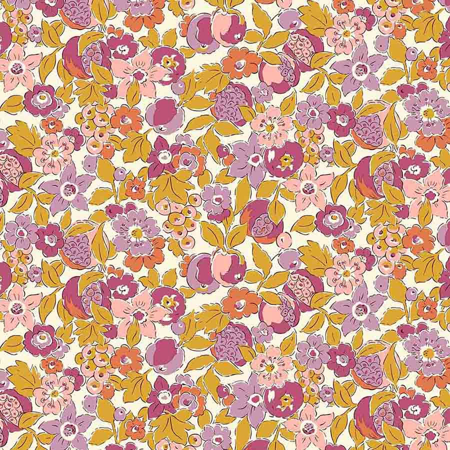 Liberty Tree of LIfe - Bountiful Fruits, Berry Botanicals - 01667373C - Liberty Fabrics