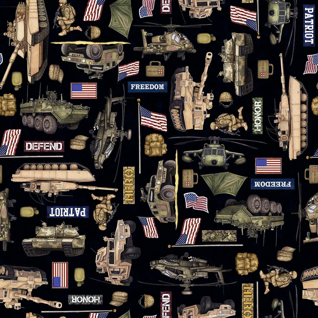 Patriot - Army Allover, Black - 30937-J