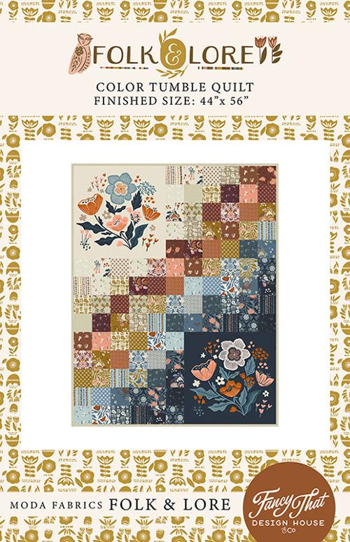 Kit 1217 - Folk Lore - Color Tumble Quilt Kit